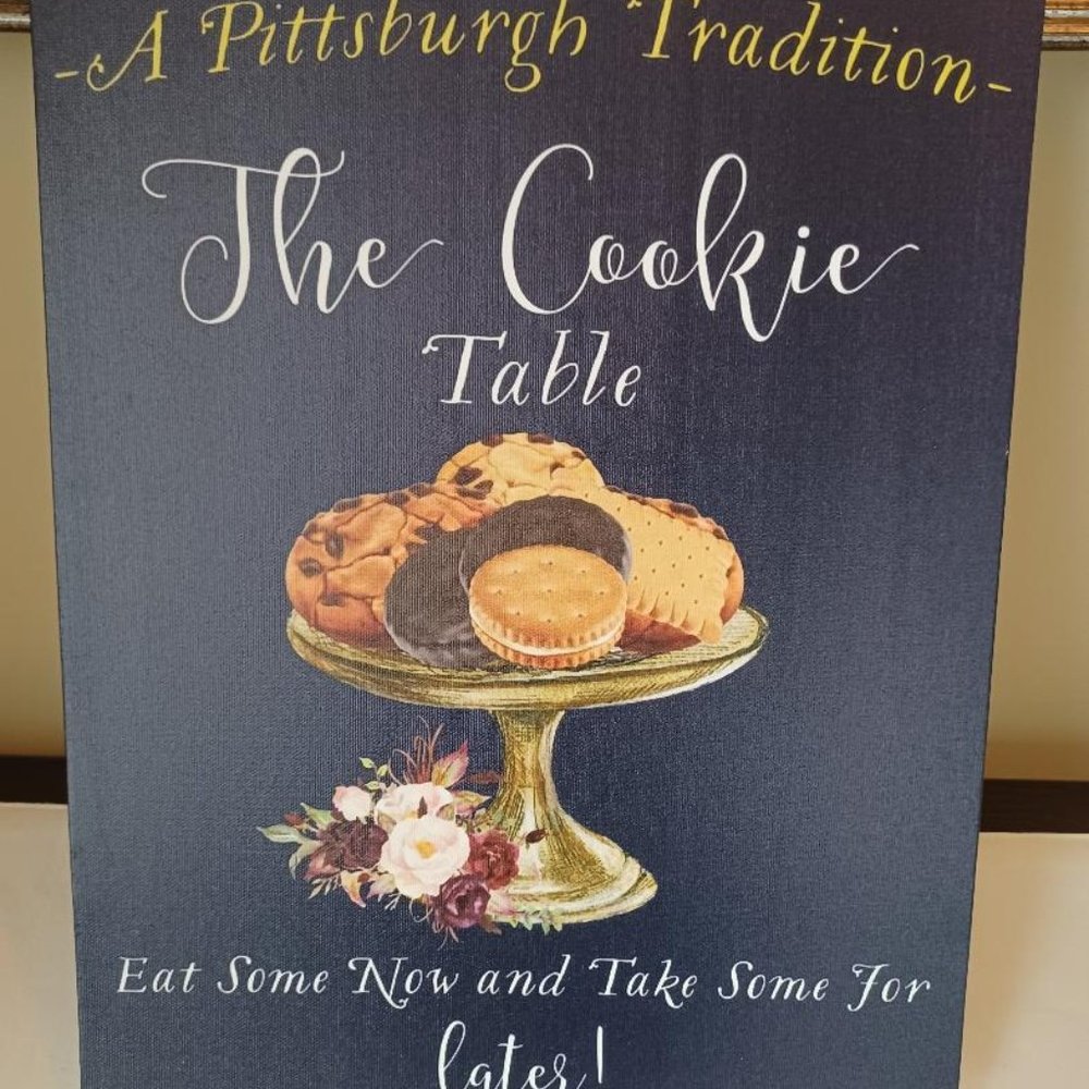 Wedding signs - Pittsburgh Cookie table sign and Gift table sign
